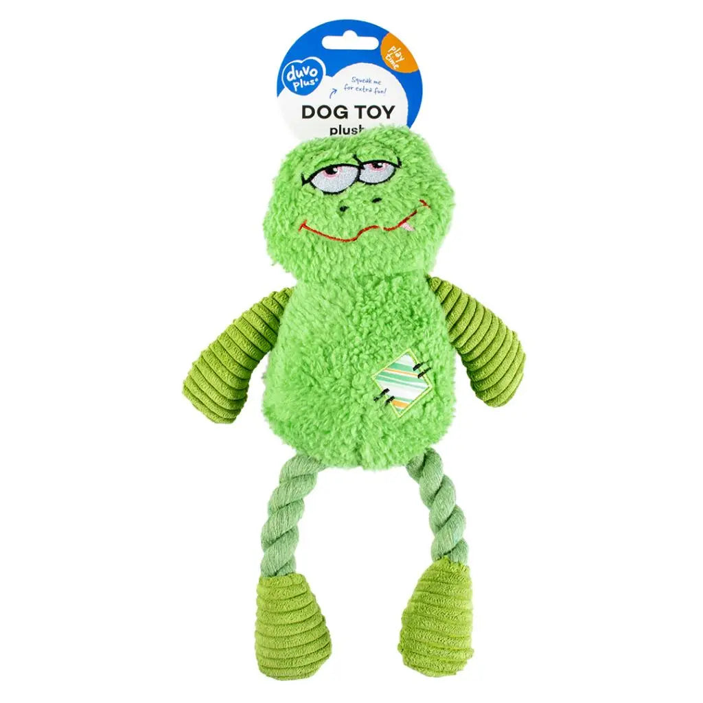 Duvo+ Plush Frog Silly 16x30x7cm Green