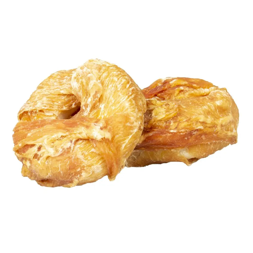 Duvo+ Meat! Chicken & Rawhide Bagels Small 6-8cm - 2.5kg[Weight - 2.5kg]