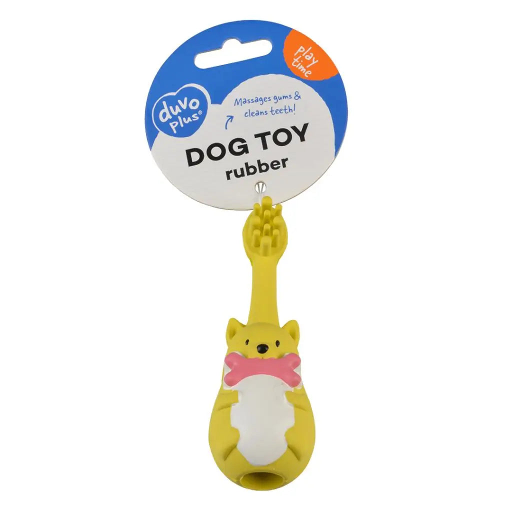 Duvo+ Rubber Toothbrush Animals 4x4x11cm Mixed Colors