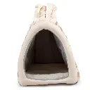 Duvo+ Striped Rabbit House Plush 23x32x30cm, Multicolour