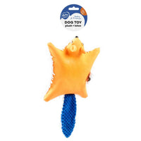 Duvo+ Plush & Latex Flying Squirrel Orange/Blue, 31x17x5cm