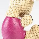 Duvo+ Plush & Rubber Sheep Dispenser Multicolour, 18x12x11cm