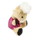 Duvo+ Plush & Rubber Sheep Dispenser Multicolour, 18x12x11cm