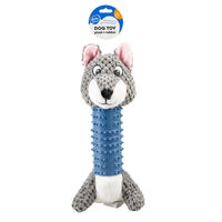 Duvo+ Plush & Rubber Wolf Multicolour, 25x15x10cm