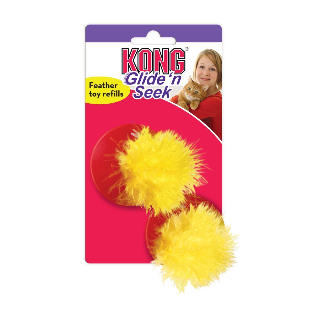 Kong Glide 'n Seek Feather Replacement Cat Toy -