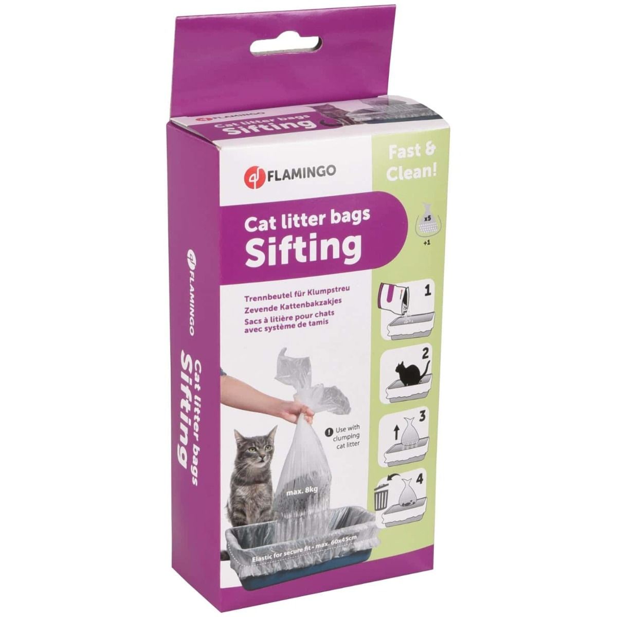 Flamingo Sifting Cat Litter Bags -