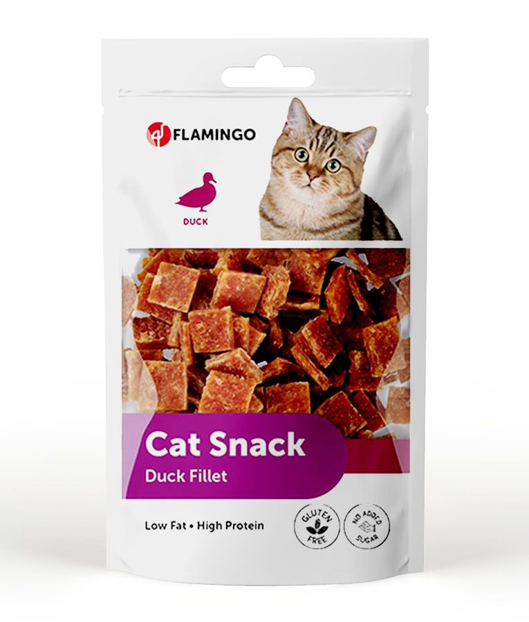 Flamingo Snack Duck Fillet Cat Treats 50g - 50G