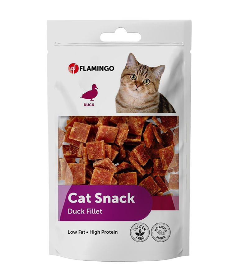 Flamingo Snack Duck Fillet Cat Treats 50g - 50G