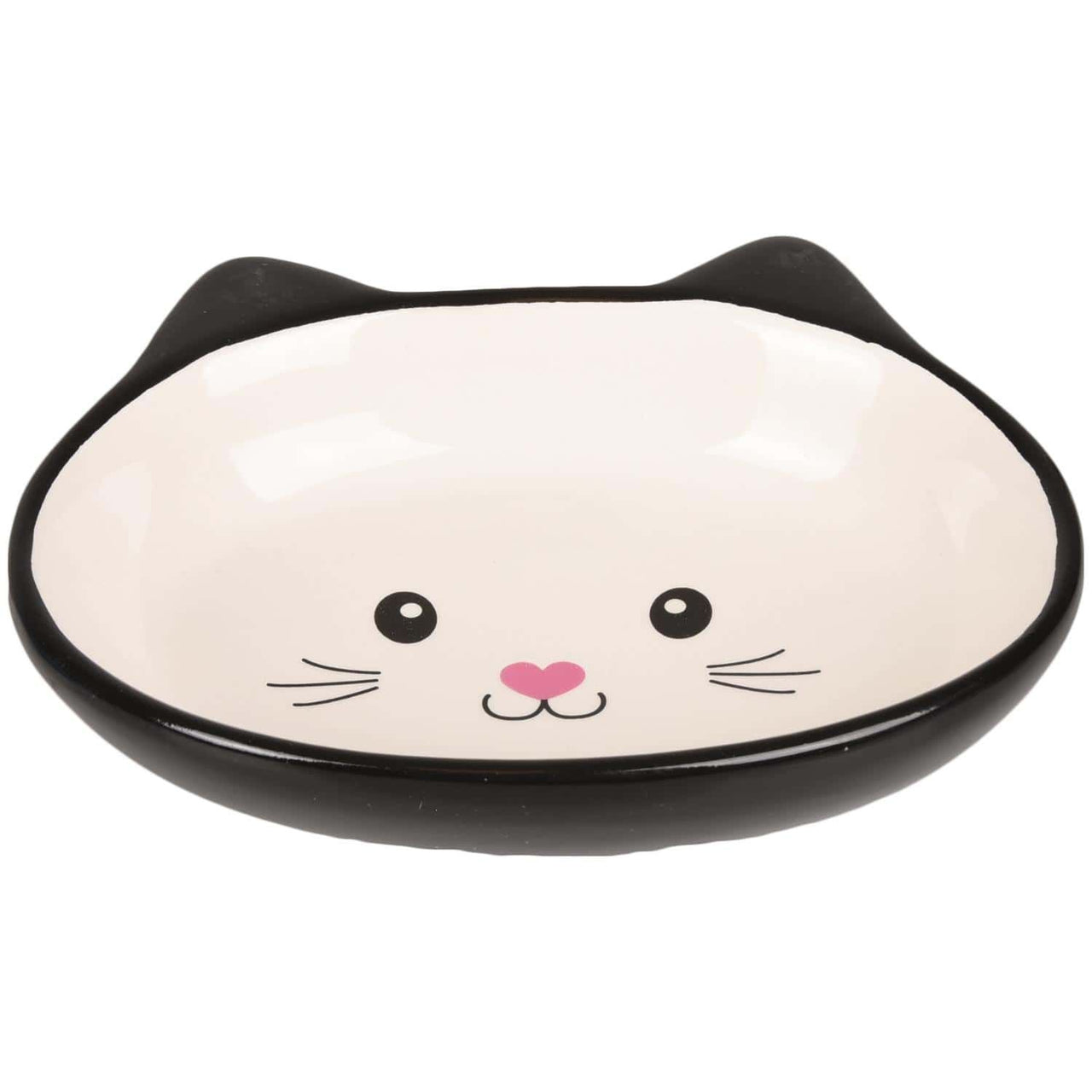 Flamingo Isa Ceramic Cat Bowl - BLACK