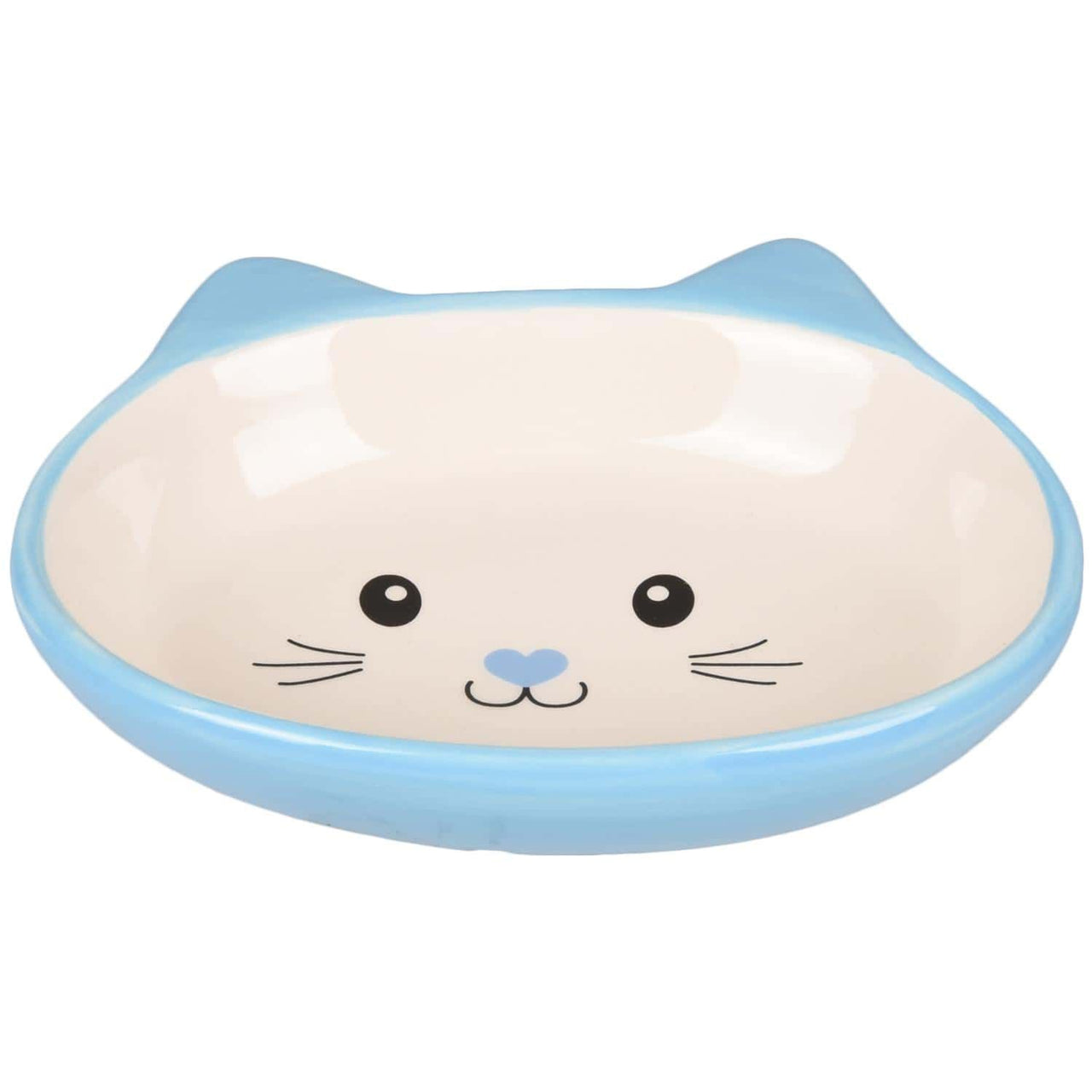 Flamingo Isa Ceramic Cat Bowl - BLUE