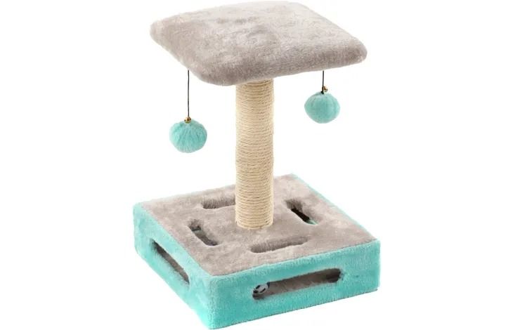 Flamingo Cya 1 Turquoise/Grey Cat Scratching Tree