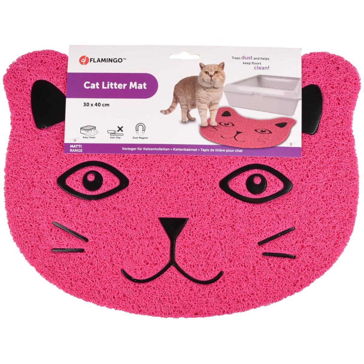 Flamingo Pancho Cat Litter Mat  -