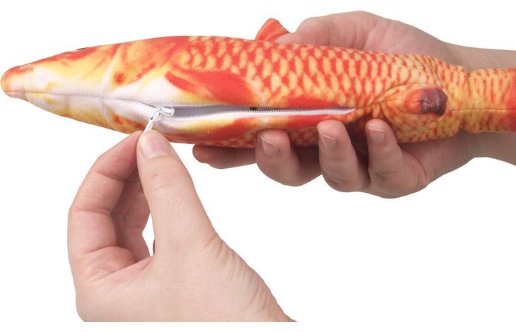 Flamingo Flounder Moving Fish Electronic Cat Toy 29cm - Orange