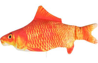 Thumbnail for Flamingo Flounder Moving Fish Electronic Cat Toy 29cm - Orange