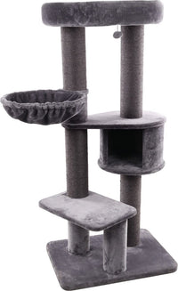 Thumbnail for Flamingo Eiko Grey Cat Scratching Tree 100x73.5x164cm - Grey