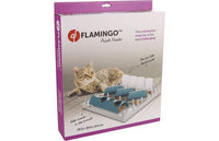 Thumbnail for Flamingo Puzzle Feeder Fumbo Interactive Cat Toy Grey/Blue 26x20cm -