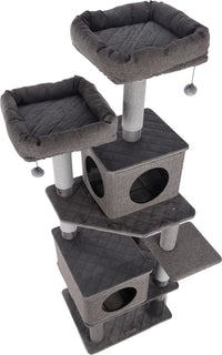 Thumbnail for Flamingo Aurora Grey Cat Scratching Tree 80x70x171cm - Grey
