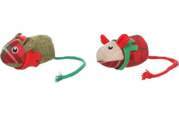 Flamingo Finley Mouse Catnip Christmas Cat Toy -