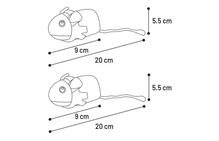 Flamingo Finley Mouse Catnip Christmas Cat Toy -