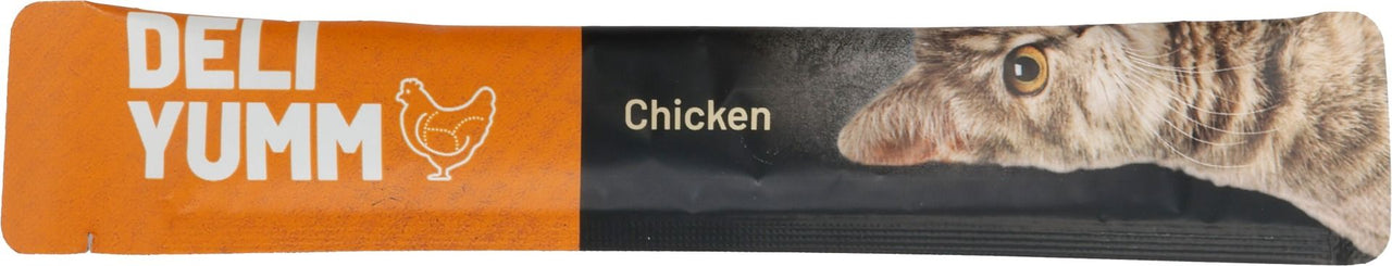 Flamingo Deli Yumm Paste Hairball Control Chicken Cat Treats 5x14g - 70g