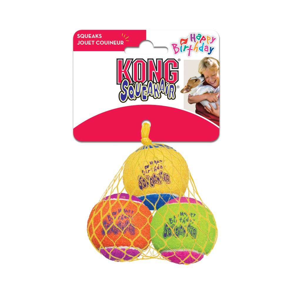 Kong Squeakair Birthday Ball Dog Toy - M