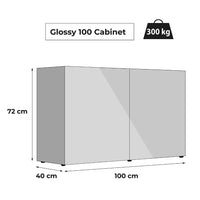 Aquael Cabinet Glossy Black[Size - 100 cm]