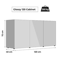 Aquael Cabinet Glossy Black[Size - 120cm]