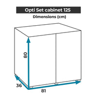 Aquael Cabinet Optiset Black[Size - 125 cm]