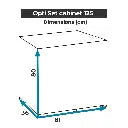 Aquael Cabinet Optiset Black[Size - 125 cm]