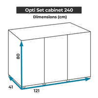 Aquael Cabinet Optiset Black[Size - 240 cm]