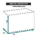 Aquael Cabinet Optiset Black[Size - 240 cm]