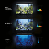 Aquael Leddy Aquarium Set Black-Day & Night[Size - 40 cm]