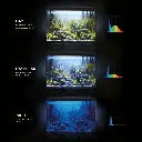 Aquael Leddy Aquarium Set Black-Day & Night[Size - 40 cm]