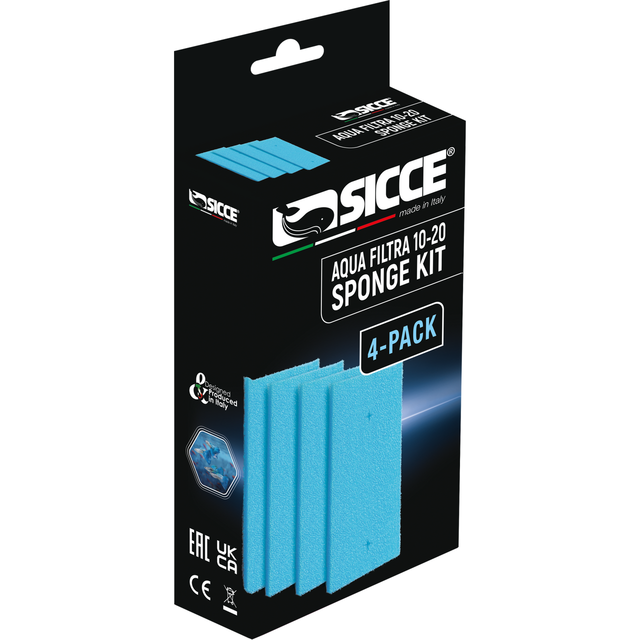 Aqua Filtra 10-20 Sponge Kit 4/pk