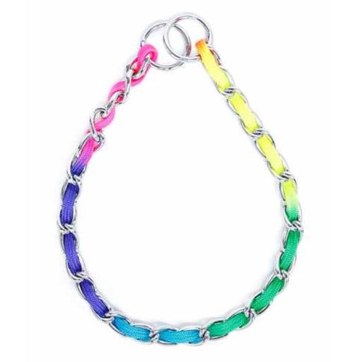 Pado Choke Chain with Coloured Rope[Dimension - 3mm x 60cm]