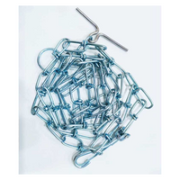 Pado Single Clasp Zincification Tie-Out Chain[Dimension - 3mm x 180cm]