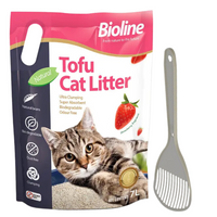 Thumbnail for Combo Offer-Bioline Tofu Cat Litter 7L - Strawberry Fragrance+Moderna Cat Litter Scoop