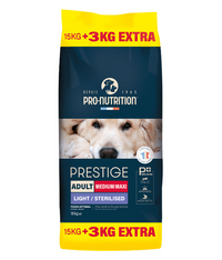 Thumbnail for Pro nutrition Prestige Dog Adult Medium/ Maxi Sterilised 15+3Kg