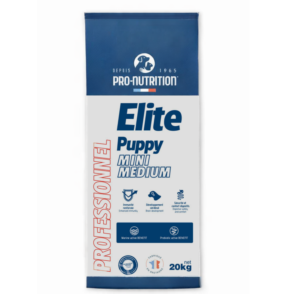 Pro nutrition Elite Puppy Mini/Medium 20kg