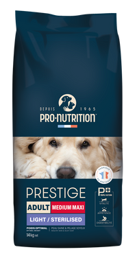 Pro nutrition Prestige Dog Adult Medium/Maxi-Light Sterlised-14kg