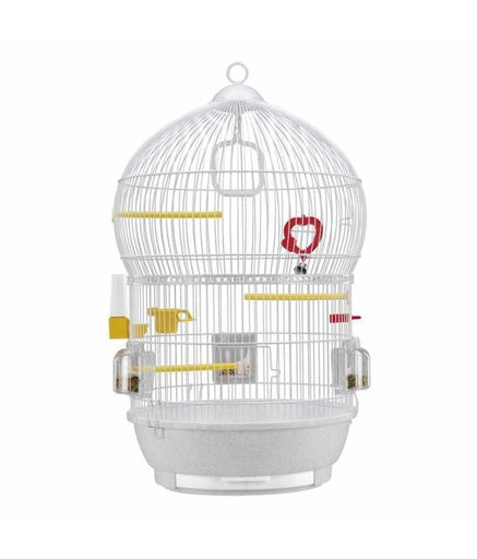 Ferplast Canary and Small Exotic Bird Cage Bali White - Ø 43,5 x 68,5 cm