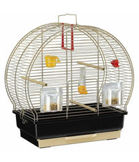 Thumbnail for Ferplast Canary and Small Exotic Bird Cage Luna 2 Antique Brass - 44,5 x 25 x h 45,5 cm