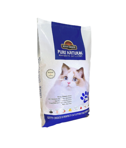 Kitty Choice Pure Natural Bentonite Cat Litter Mixed Fragrance , 20kg[Weight - 20kg]