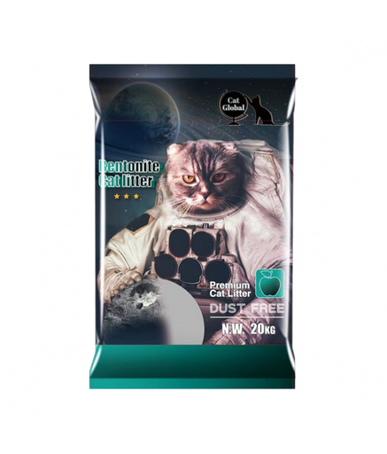 Cat Global Premium Bentonite Cat Litter 20kg[Flavor - Apple]