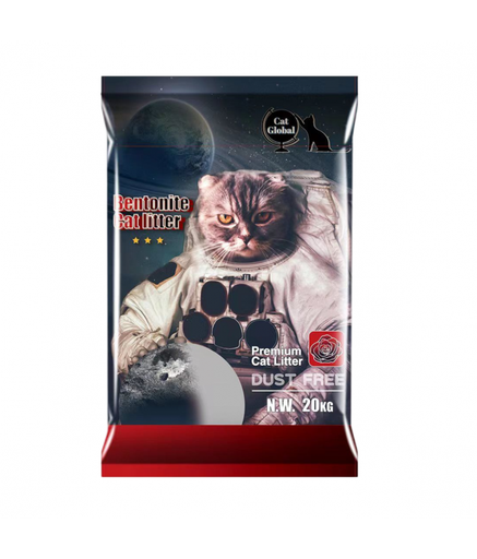 Cat Global Premium Bentonite Cat Litter 20kg[Flavor - Rose]