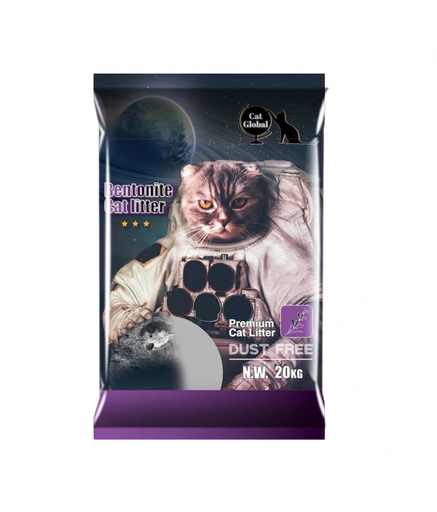 Cat Global Premium Bentonite Cat Litter 20kg[Flavor - Lavender]