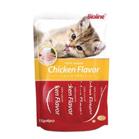 Thumbnail for Bioline Cat Treats Chicken 15g[Weight - 90g]