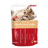 Thumbnail for Bioline Cat Treats Yellofin Tuna & Scallop[Weight - 90g]