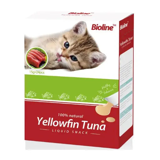Bioline Cat Treats 15g x 24[Flavor - Yellowfin Tuna]