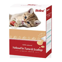 Thumbnail for Bioline Cat Treats 15g x 24[Flavor - Yellowfin Tuna & Scallop]